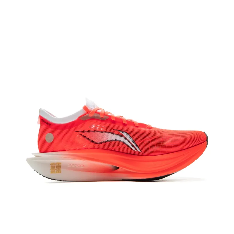LiNing Flyco 5 ELITE Cushioned Slip Resistant Rebound Low Top Carbon Plate Running Shoes Unisex Red-1