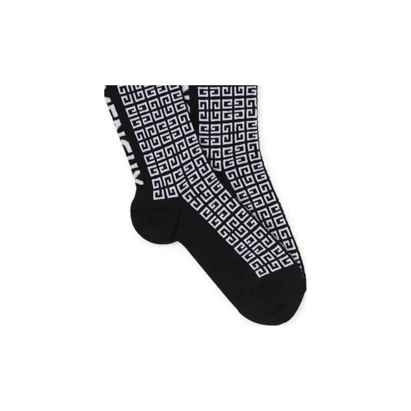 GIVENCHY Mid-Calf Socks Unisex Black-2