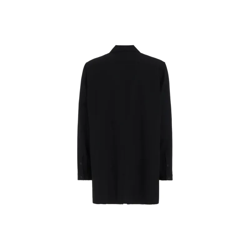 Yohji Yamamoto Long-Sleeved Button-Up Shirt-1