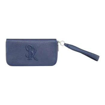 STEFANO RICCI Calfskin Wallet Men's Blue