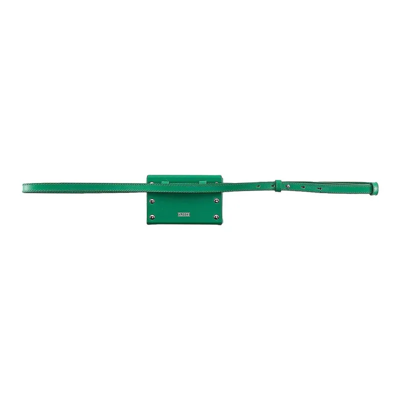 CLOSED Cow Leather Fanny Pack Women's Green-2