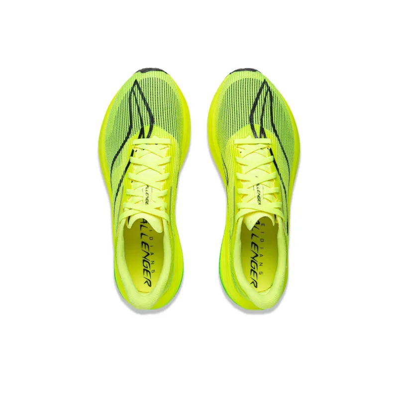 LiNing Feidian 5 Challenger Cushioning, Slip Resistant, Rebound Low Top Marathon Running Shoes Women's Yellow-3