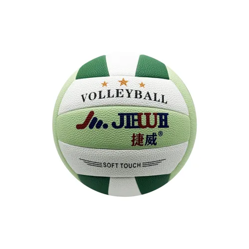 Jiewei Litchi Grain Moisture Absorption PU Size 5 Ball Volleyball Unisex Matcha Green