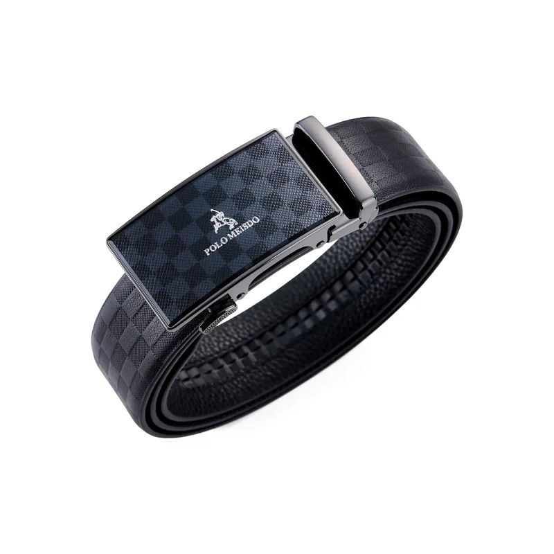 POLOMEISDO Top Grain Cow Leather Belt Practical Men's 3.5cm Greeting Card Contact Customer Service For Writing-1