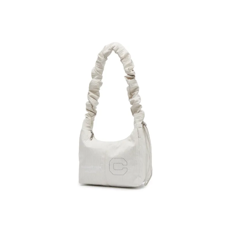 Champion Fabric Shoulder Bag Unisex Black/Milk White/Medium Blue Denim-9
