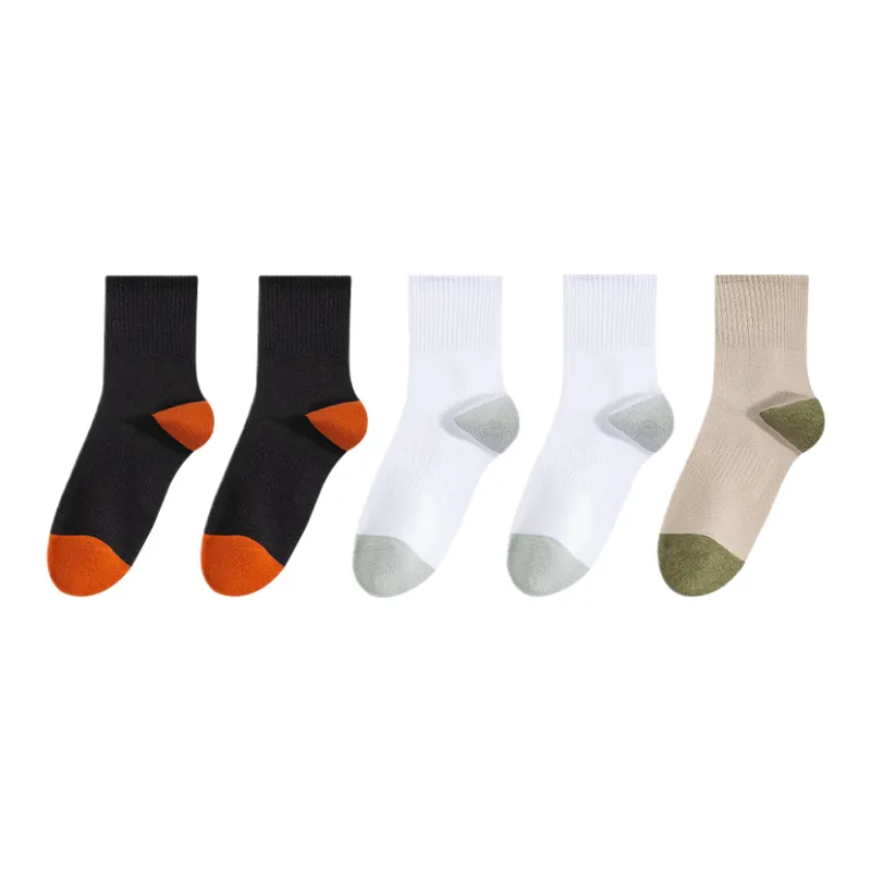 Cotton Gene Mid Calf Socks Men's 5 Pack-4