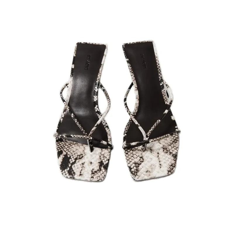 ST. AGNI Strap Sandals 6.5cm Women's White-4