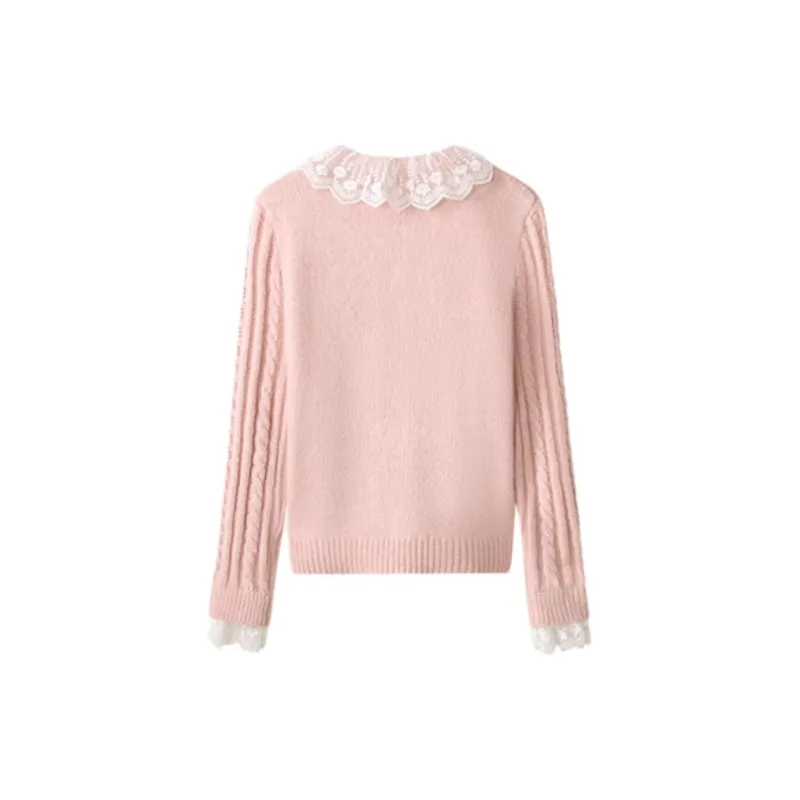 Alxnan Sweaters Women's Pink-1