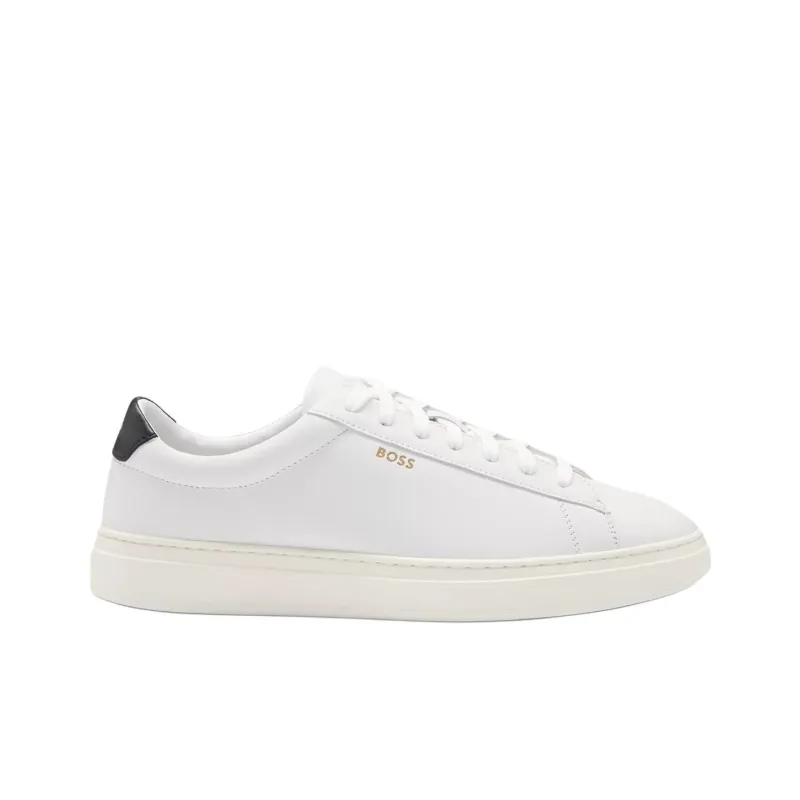 HUGO BOSS Low Top Skateboard Shoes Men's White-1