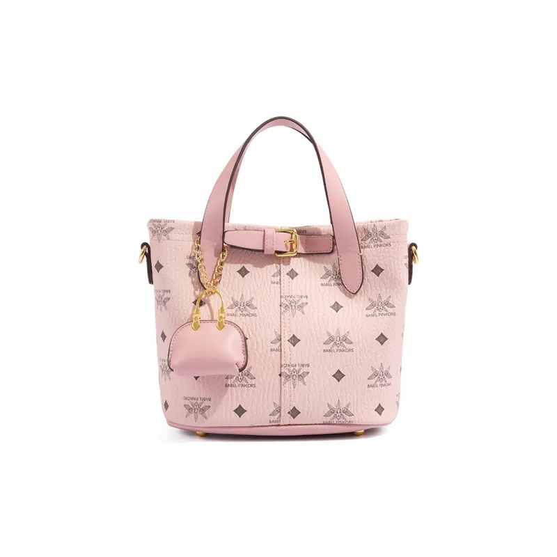 MISS GAIL Artificial Leather One Shoulder Handbag Crossbody Bag Women's Pink/Black White/Beige Yellow-1