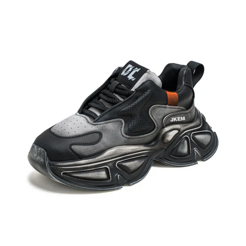 JKEM Anti-Slip And Wear-Resistant Height Increasing Low-Top Chunky Sneakers Men's-6