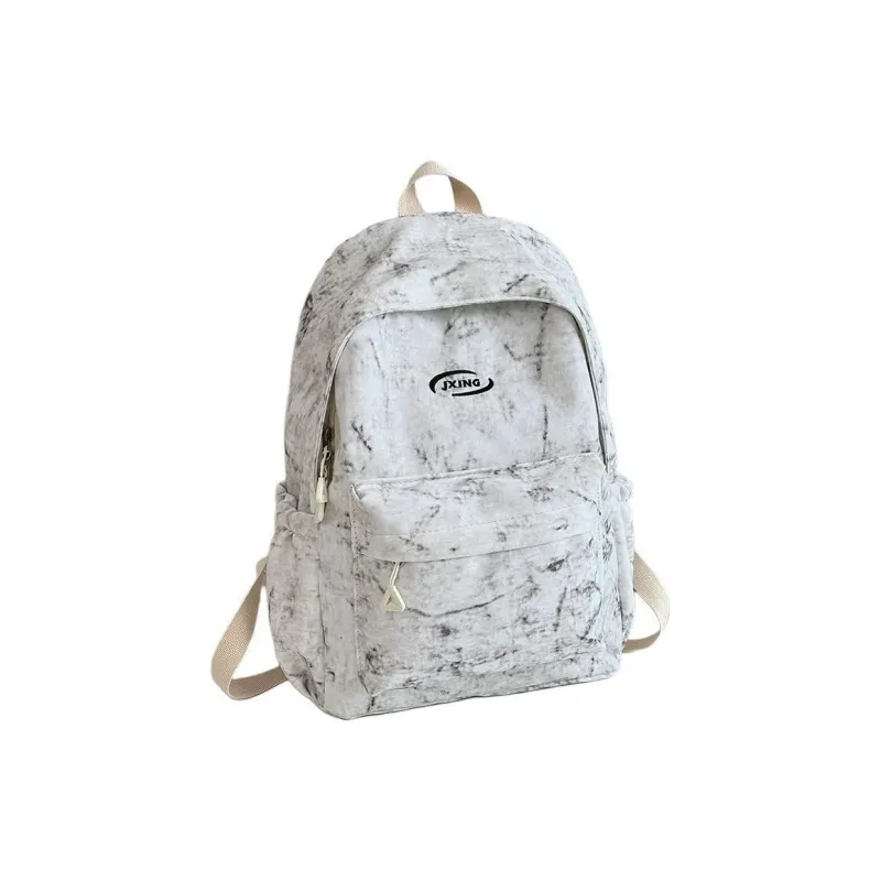 Yalu Nylon Backpack Women's Ecru/Black/Red/Blue-2