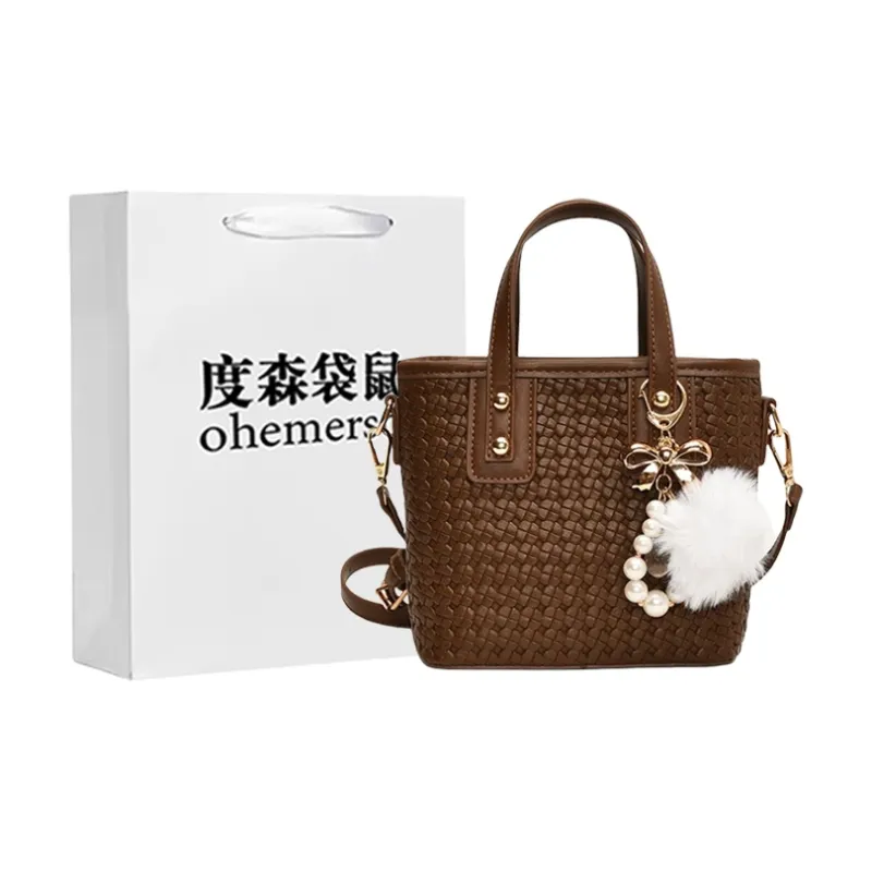 Dusen Kangaroo PU Handbag Women's Multicolor-8