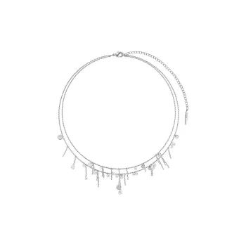 BOONEE ALUS White Gold Plated Copper Necklaces Women's