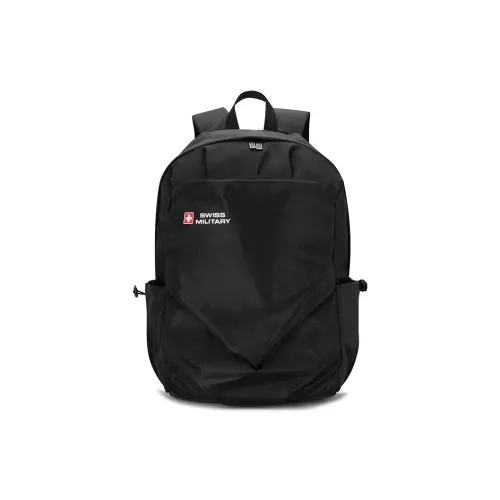 SWISS MILITARY Oxford Laptop Bags Backpacks Large Size Unisex Black/Red