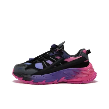 FILA FUSION COMET Xingji Shoes Anti Slip Wear Resistant Low Top Casual Shoes Women's Purple