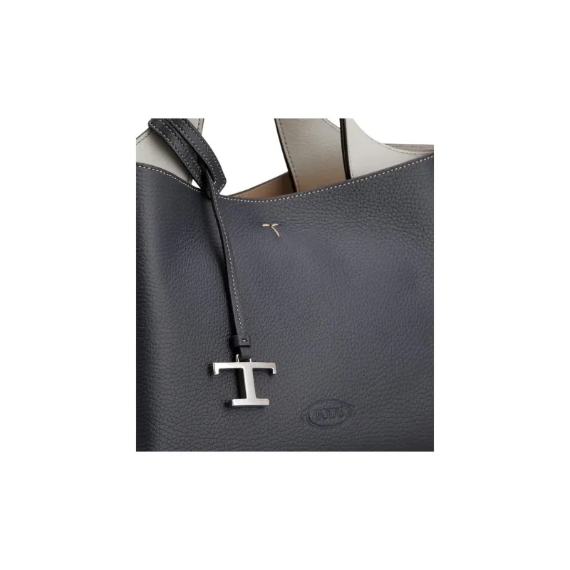 TOD'S Leather One Shoulder Handbags Mini Women's Blue-4
