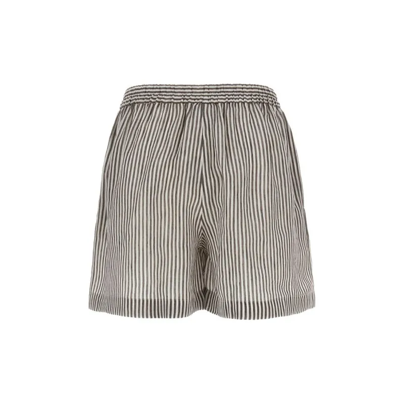Brunello Cucinelli Striped Straight Shorts-1
