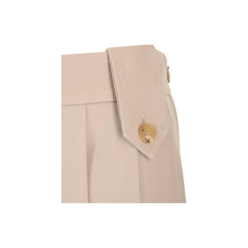MIU MIU Pleated Gabardine Wool Skirt-7