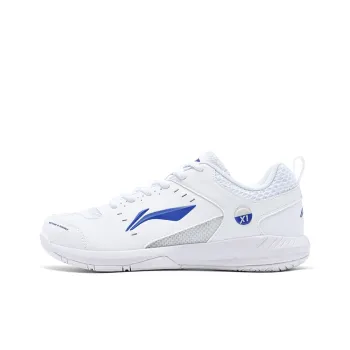 LiNing Feather Anti Slip And Wear Resistant Lightweight Low Top Badminton Shoes Unisex White Blue