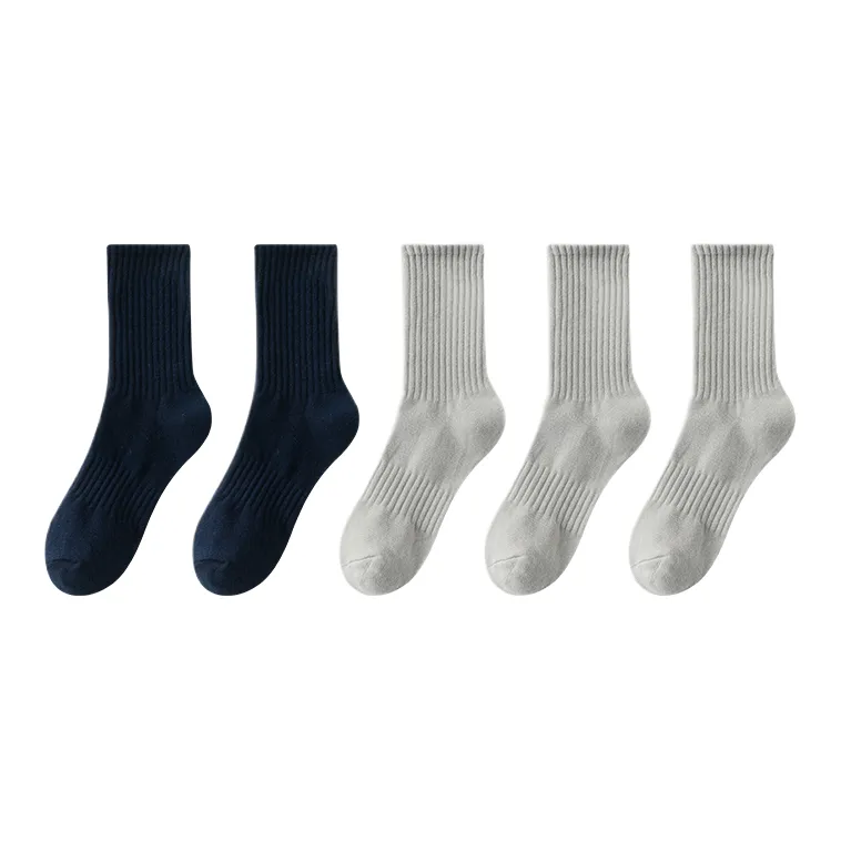 Cotton Gene Mid Calf Socks Men's 5 Pack-5