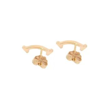 TIFFANY & CO. 18K Gold Earrings Unisex Gold