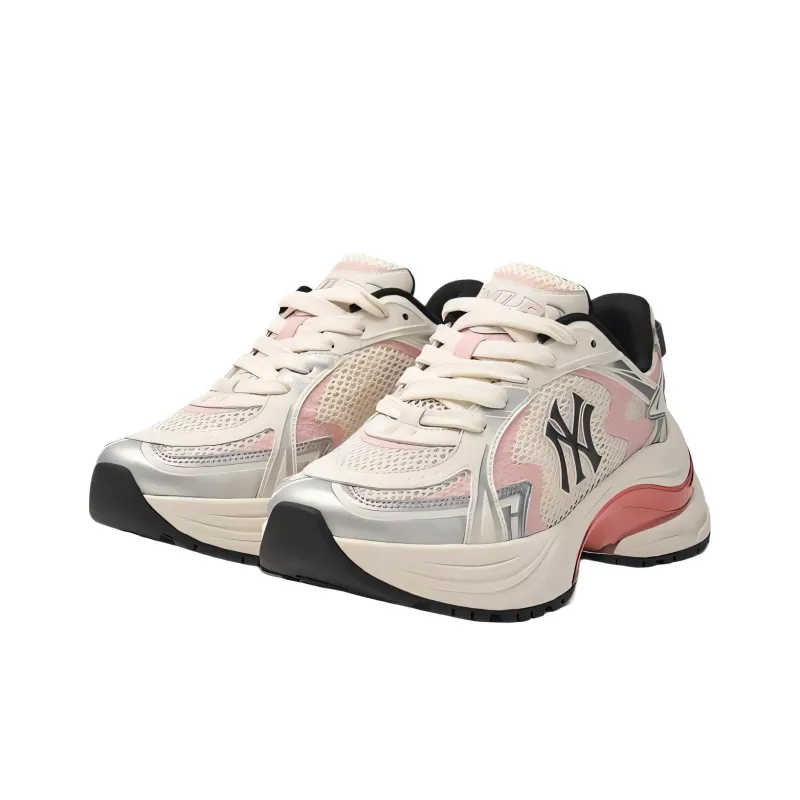 MLB Curve Runner Wear resistant And Lightweight Low Top Chunky Sneakers Unisex Pink-2
