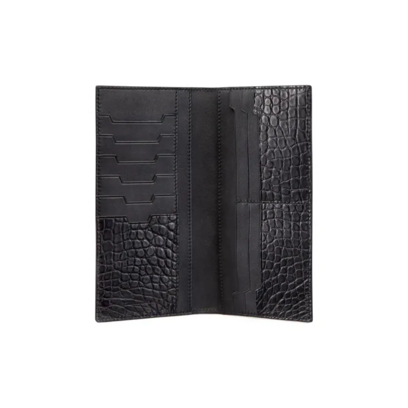 STEFANO RICCI Calfskin Wallet Men's Black-3
