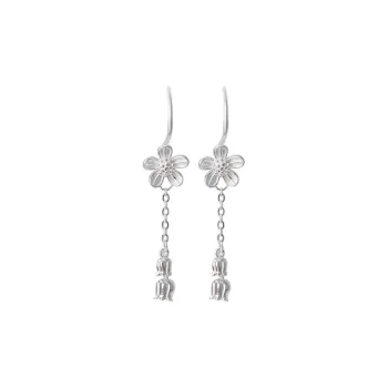CHINA GOLD S925 Silver Earrings Women's