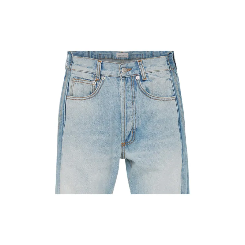 Alexander McQueen Panelled Straight Leg Jeans-5