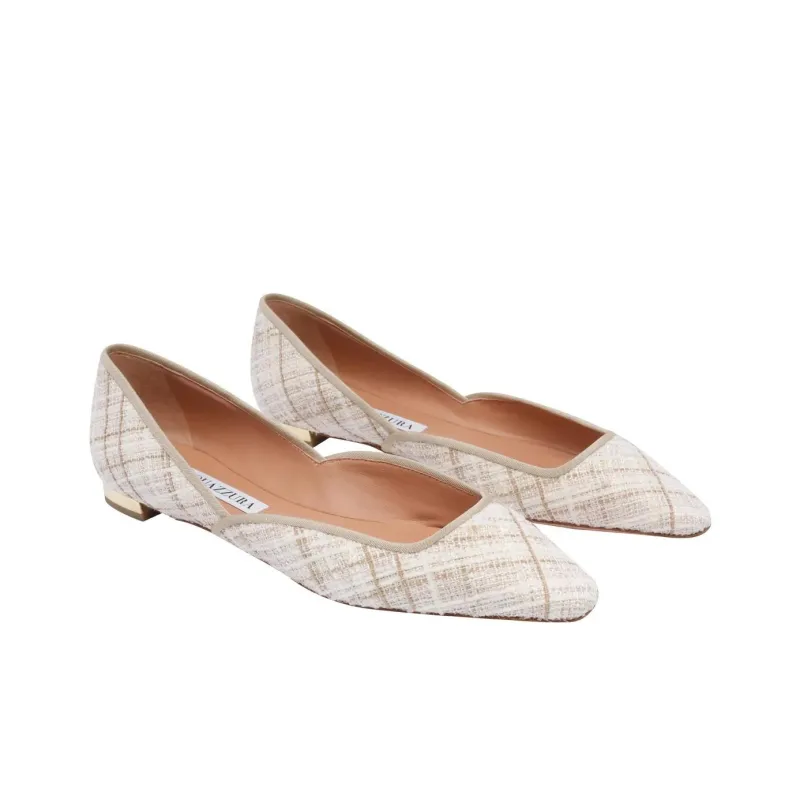 AQUAZZURA Maia Casual Single Shoes Women's Beige-2