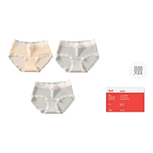 MIIOW Trend Party Series Underpants Women's Shopping Bag 3 Pack