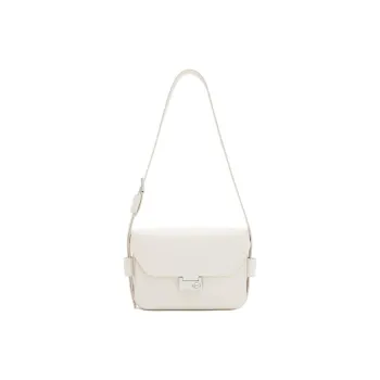 ALLSAINTS Cow Leather Shoulder Bag Women's Desert White