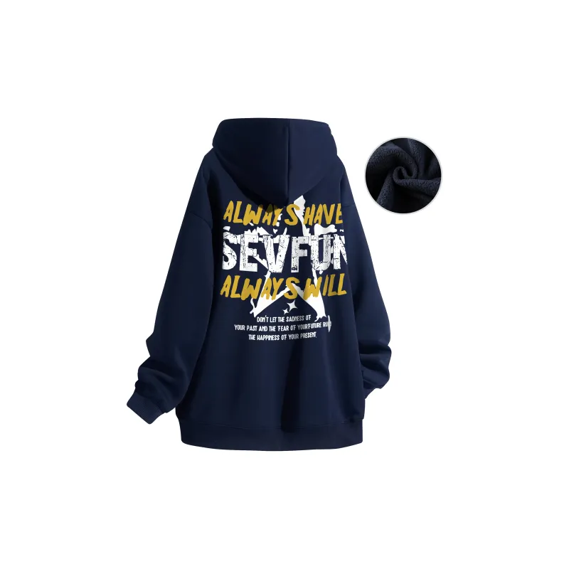 7 SEVFUN Sweatshirt Unisex Navy Blue-13