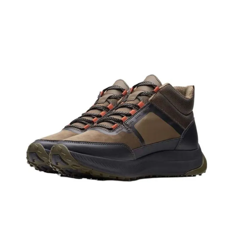 Clarks City Outdoor Collection Mid Top Casual Shoes Men's Olive Green-2