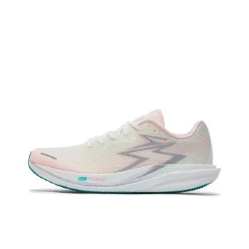 361° Cushioned Slip Resistant Abrasion Resistant Breathable Low Top Running Shoes Unisex White Pink