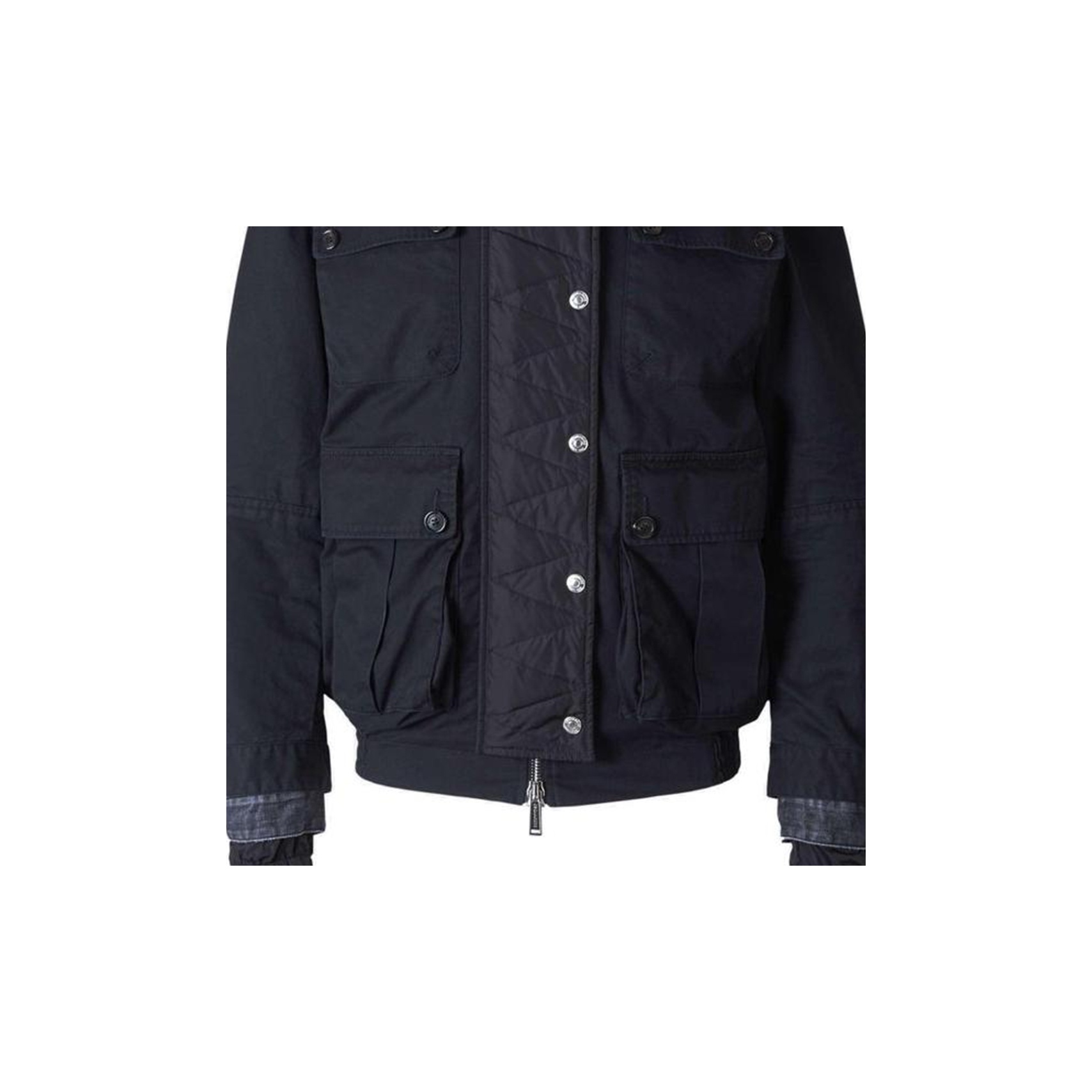 DSQUARED 2 Logo Printed Quilted Jacket - POIZON