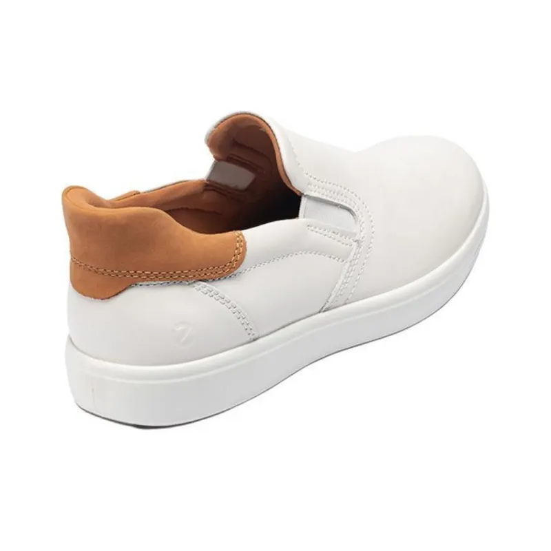 Ecco Soft And Cool Size 7 Casual Shoes Men's White-3