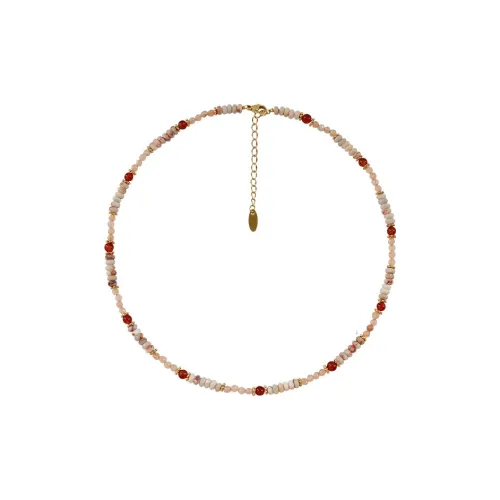 GITHA Red Network Stone Necklaces Women's