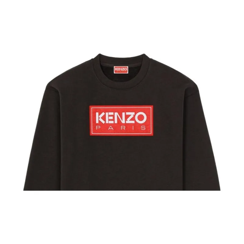 KENZO Logo Patch Drop-Shoulder Sweatshirt-5