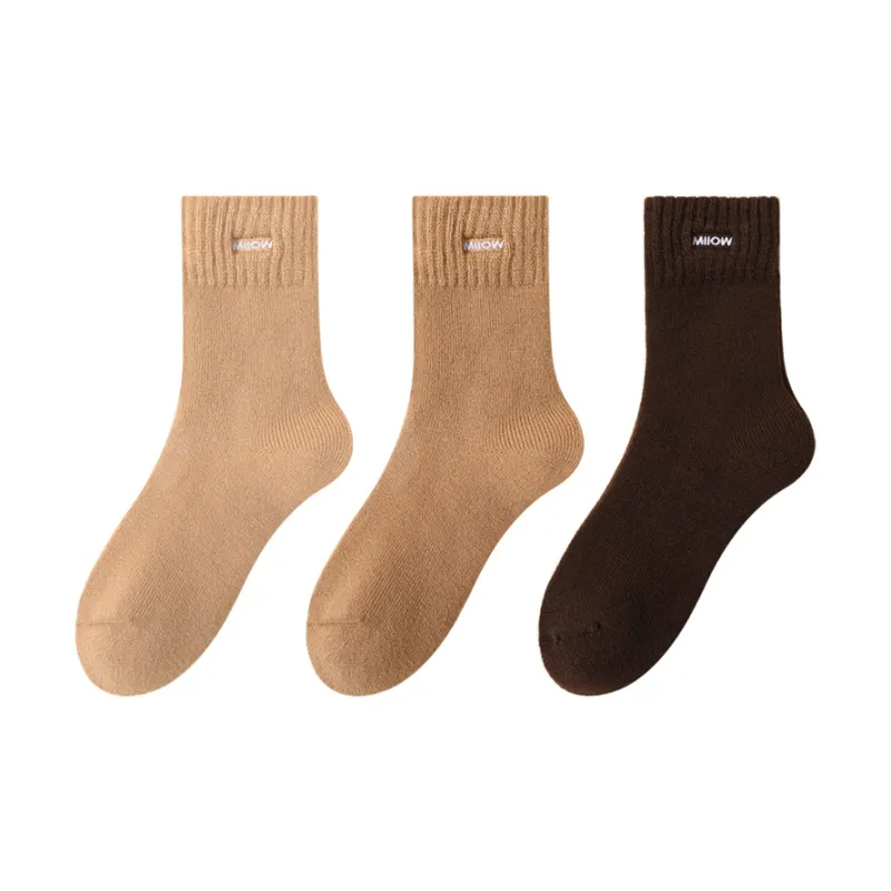 MIIOW Trend Party Series Mid Calf Socks Unisex 3 Pack-4