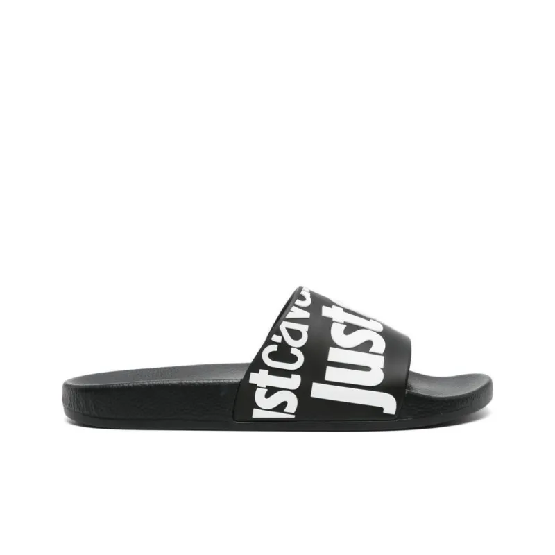 Just Cavalli Logo-embossed Slides-1