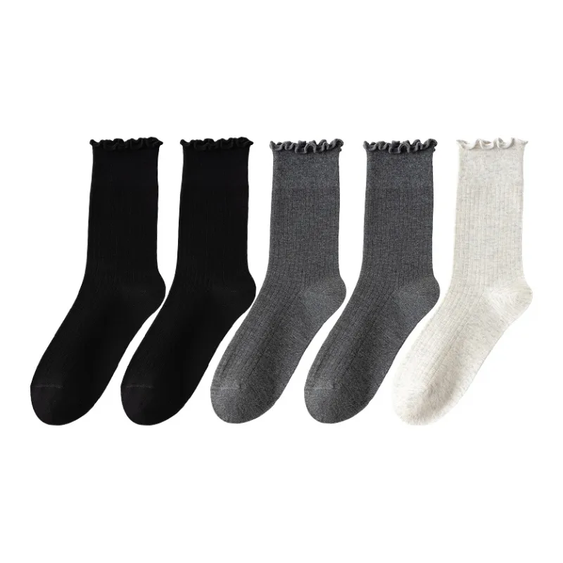 XIANSINIAO Knee High Socks Women's 5 Pack-4