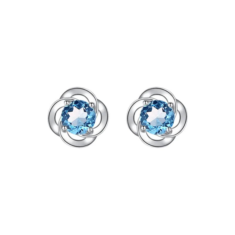 LAOYINFANG Sterling Silver Stud Earrings Women's-3
