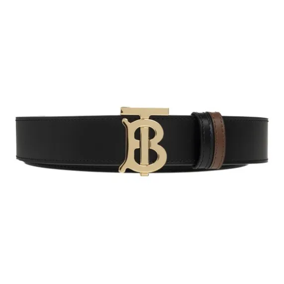 Burberry Logo Plaque Reversible Buckled Belt-2
