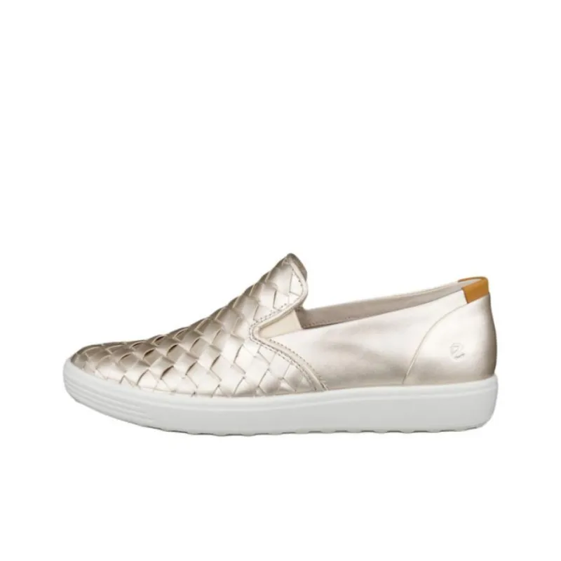 Ecco Soft 7 Casual Single Shoes Women's Gold-0