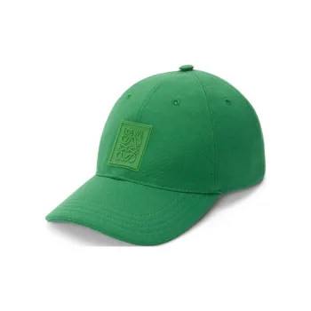 LOEWE Canvas Baseball Caps Unisex Tropical Green