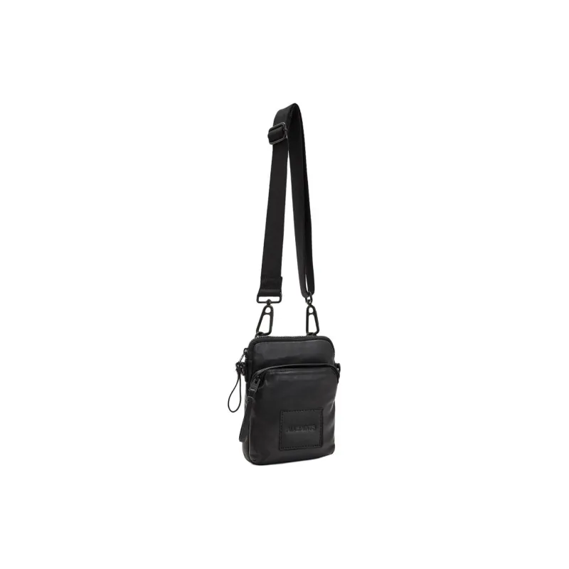 ALLSAINTS Sheepskin Shoulder Bag Men's Black-2