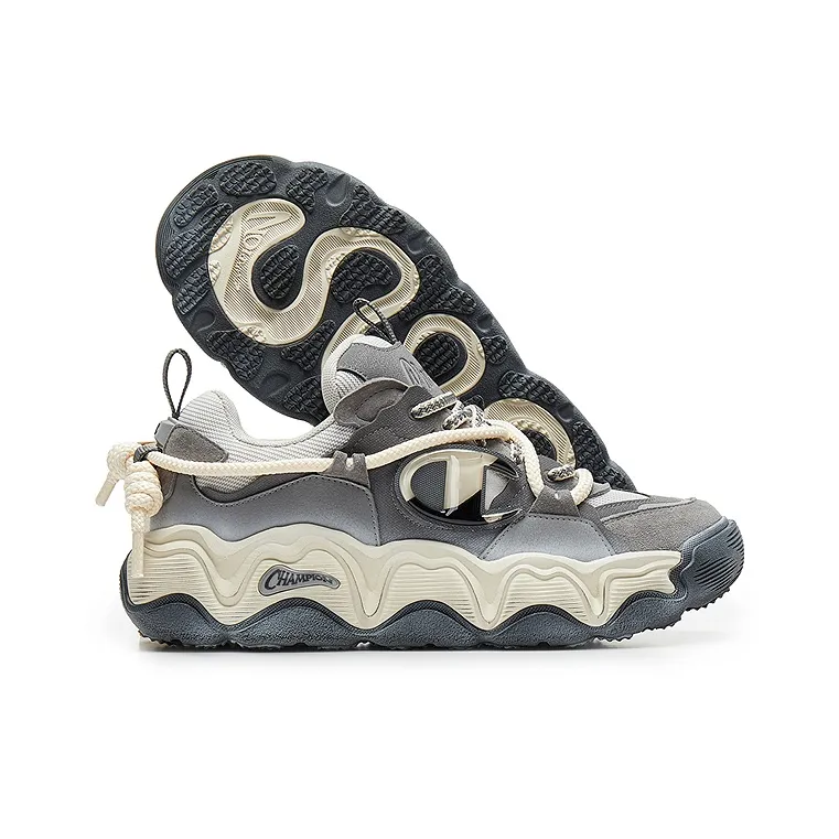 Champion Lava Cake Champ Lava Low Top Casual Shoes Men's Autumn Moon Gray/Smoke Gray-1