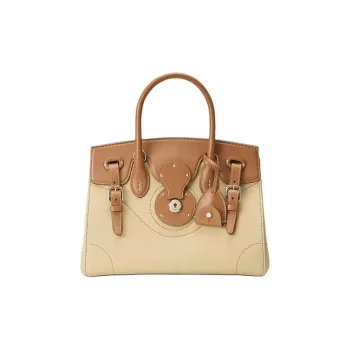 Ralph Lauren Collection Cotton Shoulder Bag Crossbody Bag Handbag Women's Tan